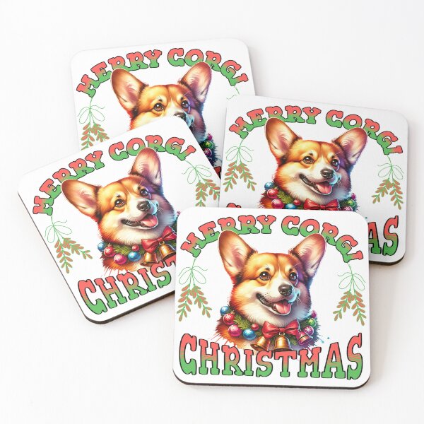Item preview, Merry Corgi Christmas designed and sold by I-I-Trading-Co.