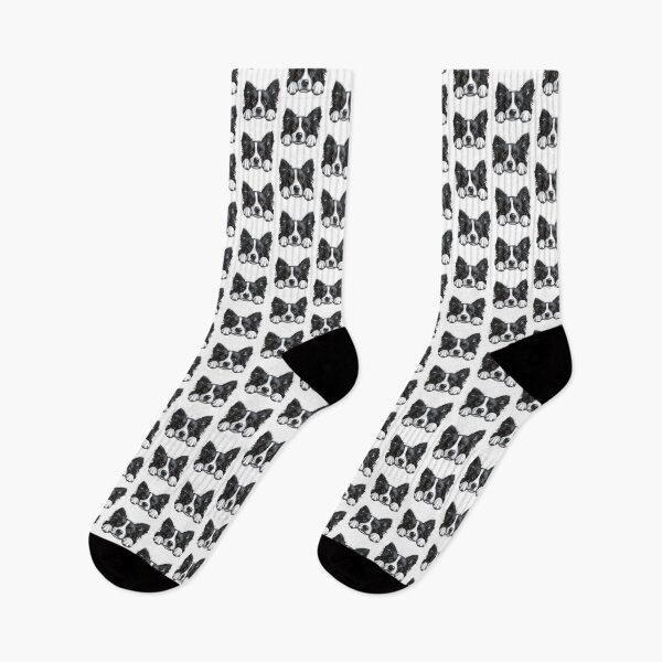Item preview, Cute Border Collie Peeking designed and sold by NicolasGlowArt.