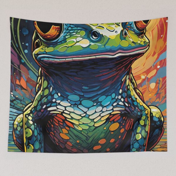 Item preview, Frog 9 designed and sold by blackwhiteblue.