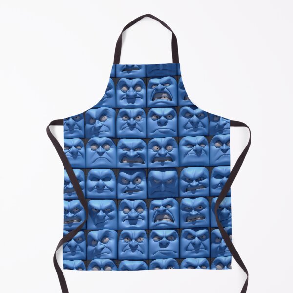 Item preview, Multiple Faces Square Expressions - Blue designed and sold by gugacurado.