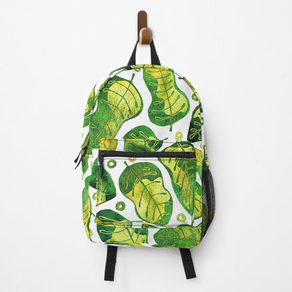 Item preview, Green Hand Drawn Watercolor Tropical Leaves Pattern designed and sold by schorrnuff.