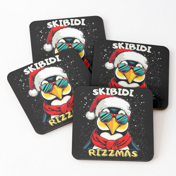 Item preview, Skibidi Rizzmas Penguin Santa Funny designed and sold by Klaudesign.