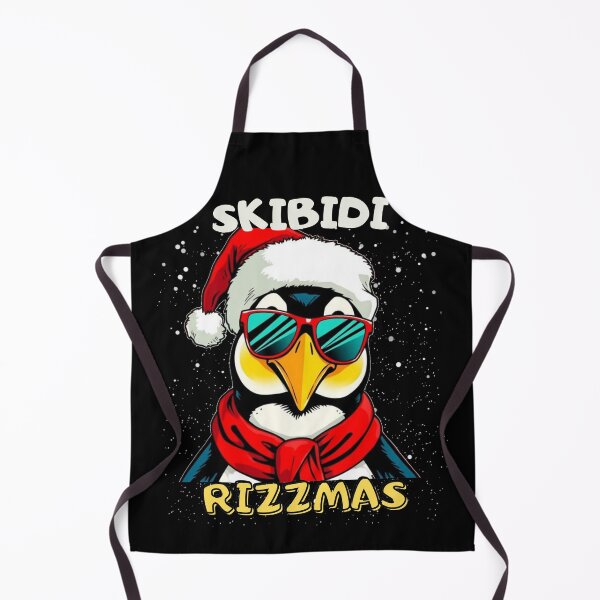 Artikelvorschau, Skibidi Rizzmas Pinguin-Weihnachtsmann lustig entworfen und verkauft von Klaudesign.