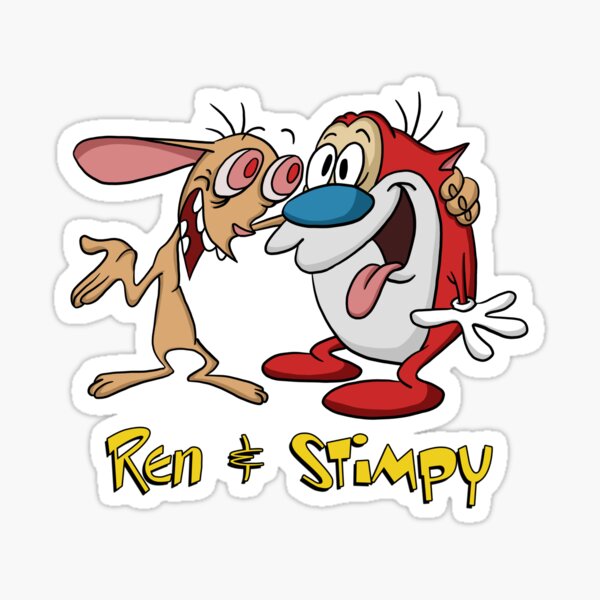 Vista previa del artículo con la obra «Ren y Stimpy», diseñado y vendido por blacksnowcomics.