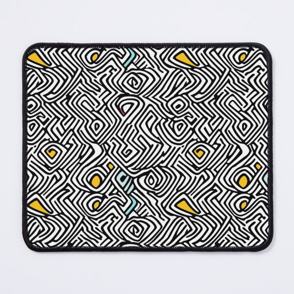 Item preview, Modern Abstract Maze with Pop Colors designed and sold by trendteezstore.
