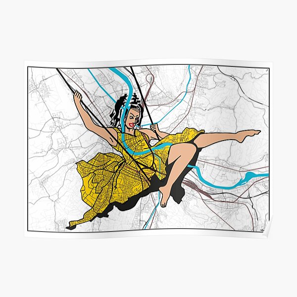 Basel Citymap Artwork | ESCARPOLETTE Poster