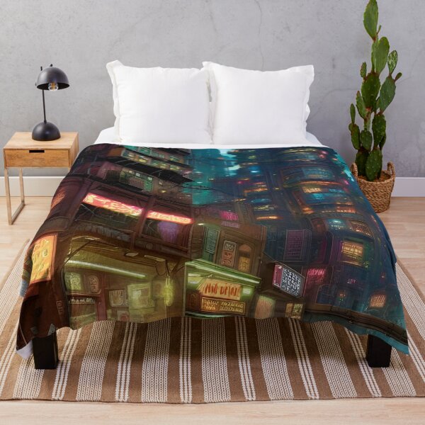 Item preview, Cyberpunk City Cafe - Sci Fi Art concept designed and sold by Delerat7.