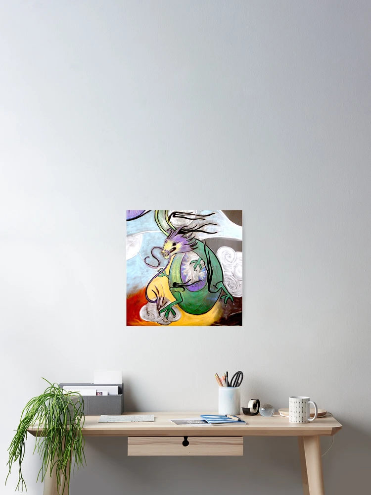 Thumbnail 2 of 3, Poster, Cloud Dragon designed and sold by InfinitePathArt.