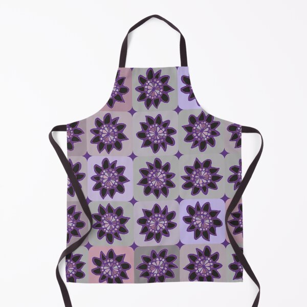 Item preview, Chunky Deep Purple Hand Drawn Flowers Pattern designed and sold by schorrnuff.