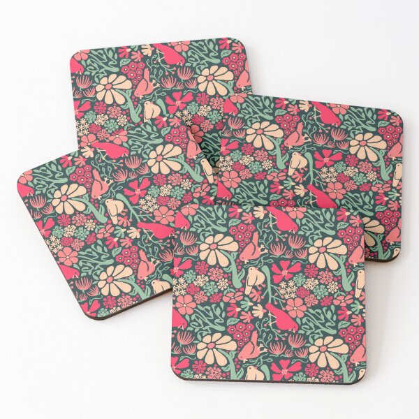 Item preview, Pájaros y flores - Agnes designed and sold by Gatto Viola Designs by Alessandra Ragusa.