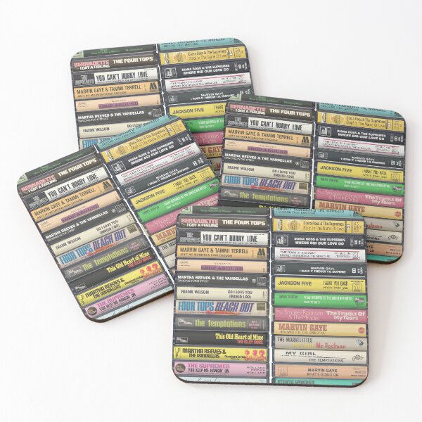 Item preview, Motown Music Fan - Vintage Cassette Print  designed and sold by Mr Mustard Prints.