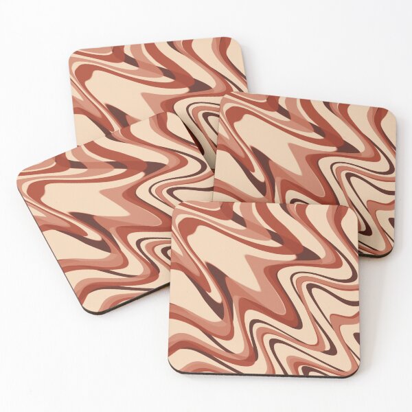 Item preview, Burnt Sienna & Soft Cream Color Swirl designed and sold by TondoMeander.