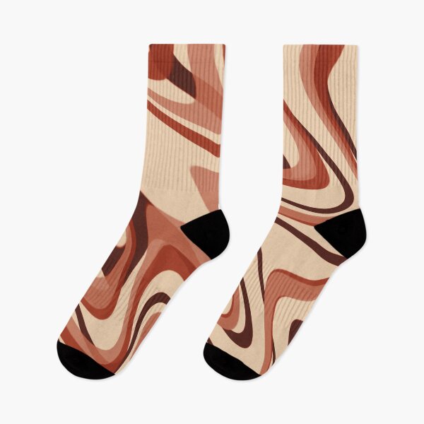 Item preview, Burnt Sienna & Soft Cream Color Swirl designed and sold by TondoMeander.
