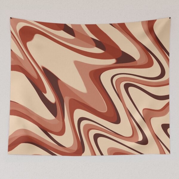 Item preview, Burnt Sienna & Soft Cream Color Swirl designed and sold by TondoMeander.