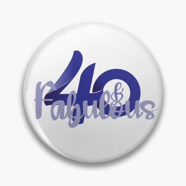 Item preview, 40 & Fabulous in Blue designed and sold by DotMoCreations.