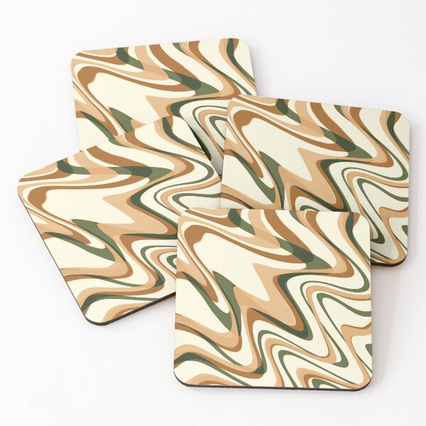 Item preview, Cornsilk Kombu Fall Green Color Swirl designed and sold by TondoMeander.