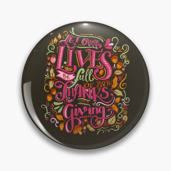 Item preview, Let Our Lives Be Full of Both Thanks and Giving designed and sold by HomeFreewithMe.