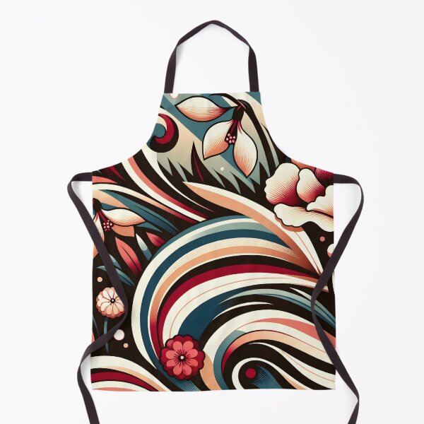 Item preview, January Birth Flower Carnation & Snowdrop Abstract Art Deco designed and sold by Truck Stop One.