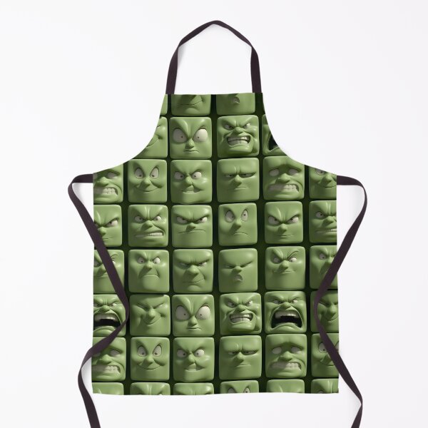Item preview, Multiple Faces Square Expressions - Green designed and sold by gugacurado.