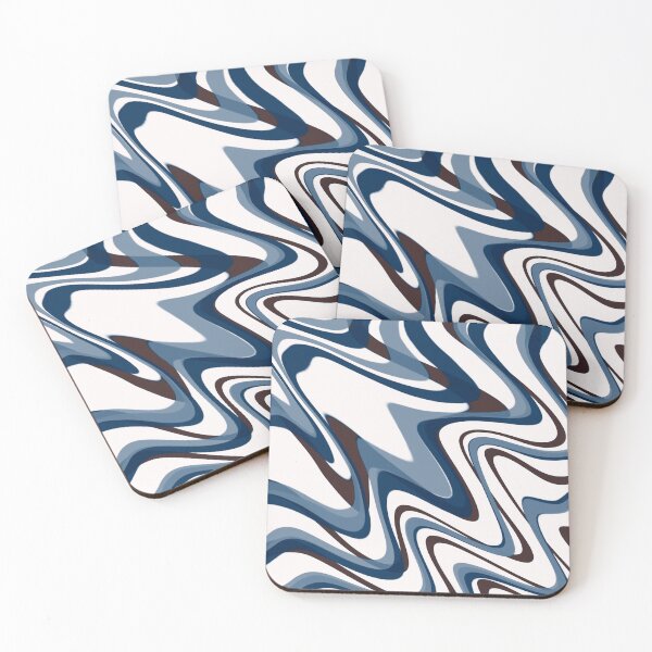 Item preview, Dark Chestnut Brown & Dark Navy Blue Color Swirl designed and sold by TondoMeander.