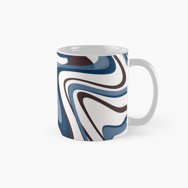 Item preview, Dark Chestnut Brown & Dark Navy Blue Color Swirl designed and sold by TondoMeander.