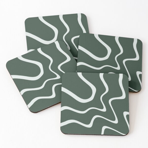 Item preview, Dark Green & Light Grey Color Swirl designed and sold by TondoMeander.