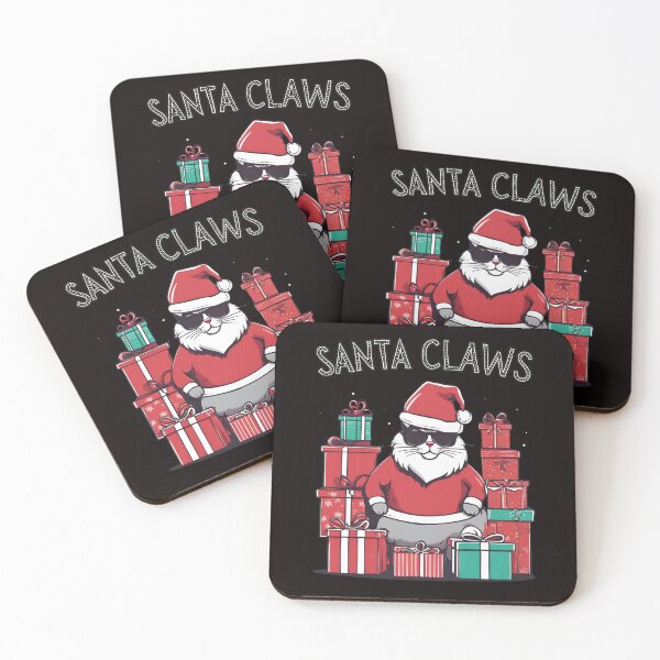 Item preview, SANTA CLAWS | CAT LOVER | CAT CHRISTMAS designed and sold by FitEnvy.