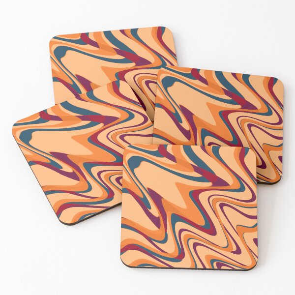 Item preview, Dark Orange & Ruby Red Fall Color Swirl designed and sold by TondoMeander.