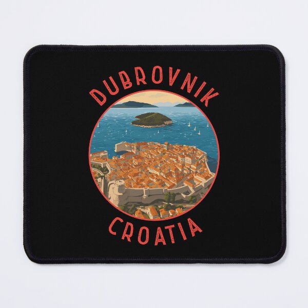 Item preview, Dubrovnik Croatia Retro Distressed Circle designed and sold by KrisSidDesigns.