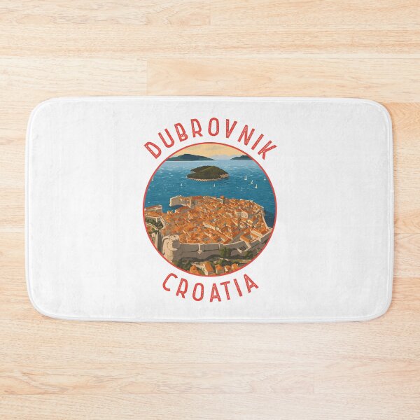 Item preview, Dubrovnik Croatia Retro Distressed Circle designed and sold by KrisSidDesigns.