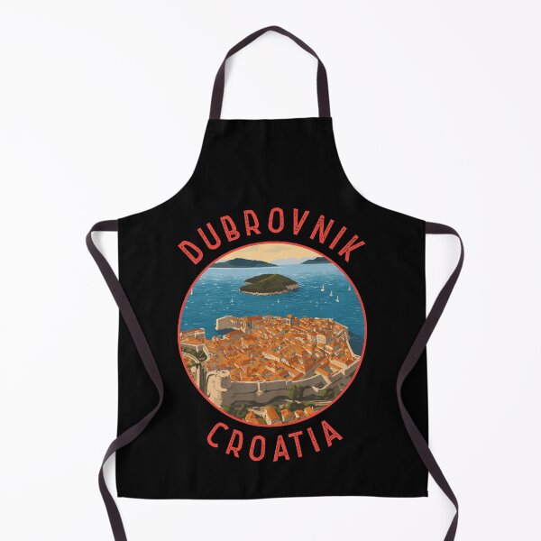 Item preview, Dubrovnik Croatia Retro Distressed Circle designed and sold by KrisSidDesigns.