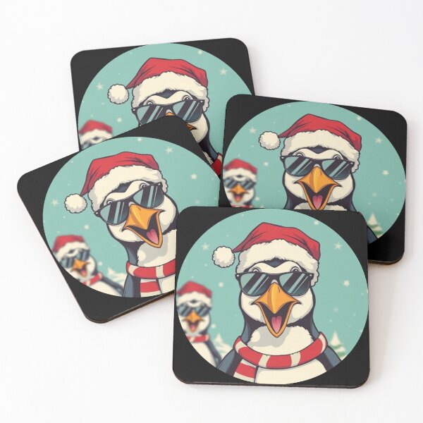 Item preview, Skibidi Rizzmas Penguin with Santa Hat and Sunglases designed and sold by Klaudesign.