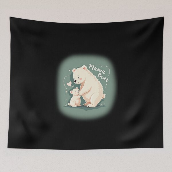 Item preview, Protecting Her Little One: Mama Bear designed and sold by ArtCreator2023.