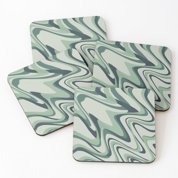 Item preview, Dark Sea Green Fall Color Swirl designed and sold by TondoMeander.