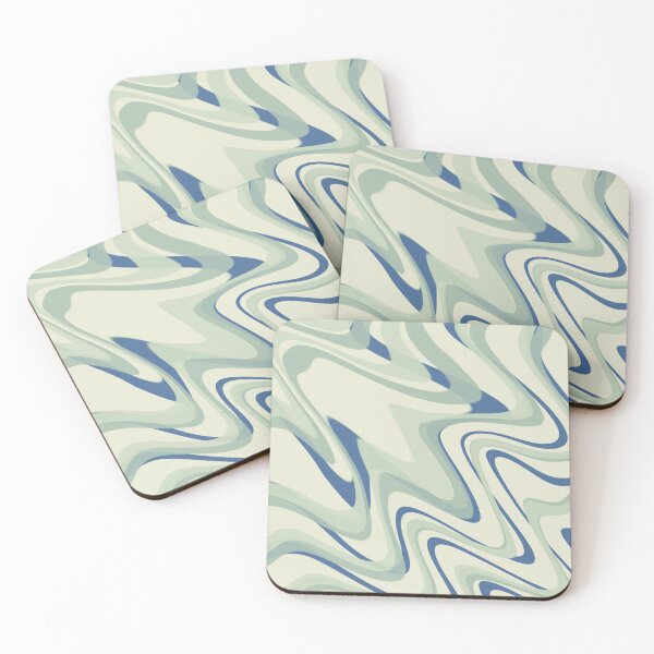 Item preview, Deep Blue & Light Beige Color Swirl designed and sold by TondoMeander.