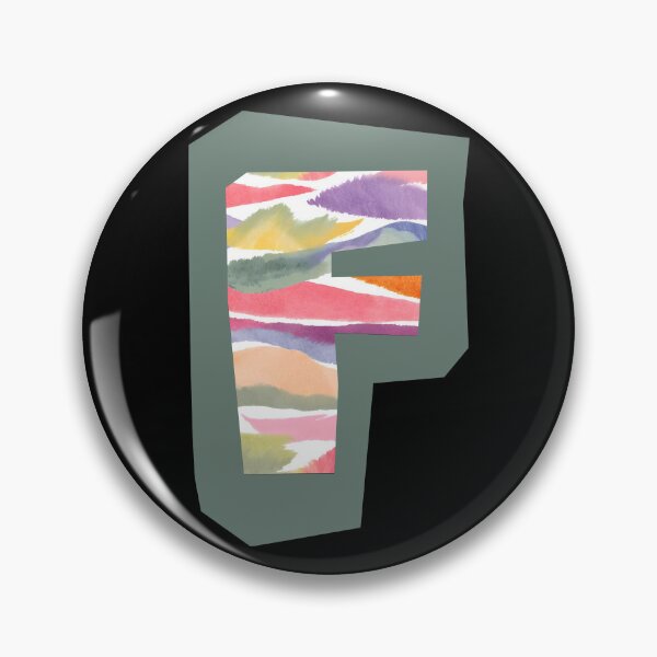 Item preview, Initial F Watercolor | designed and sold by Lotta Luxxa Lifestyle.