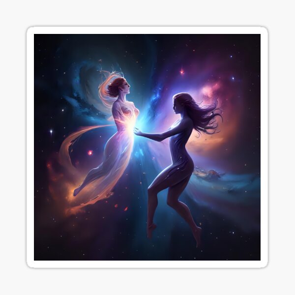 Item preview, A rendition of a galaxy with two ladies dancing  designed and sold by Nomad-Maynard.