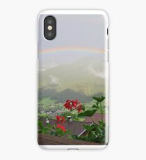 Rainbow over Austrian Alps iPhone Case
