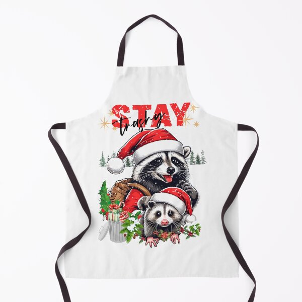 Item preview, Stay Trashy Christmas Raccoon Opossum designed and sold by JessArty ⭐⭐⭐⭐⭐.