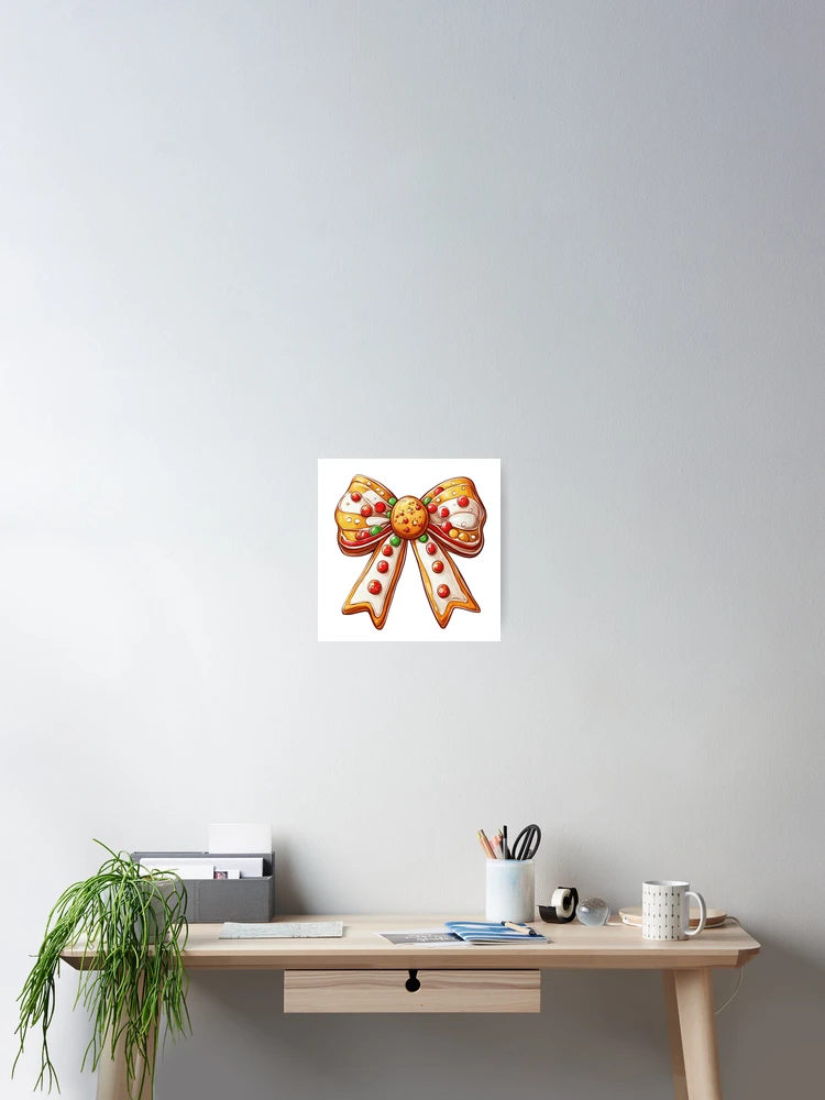 Thumbnail 2 of 3, Poster, Gingerbread bow designed and sold by Rcreekat.