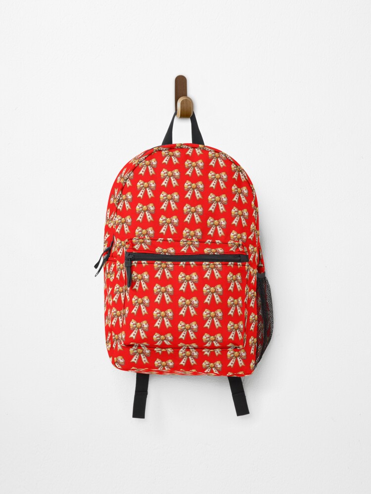 Thumbnail 1 of 3, Backpack, Gingerbread bow designed and sold by Rcreekat.