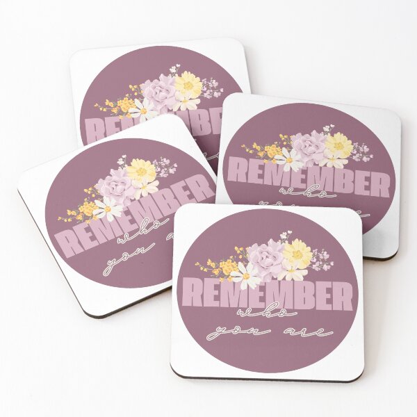 Item preview, Remember Who You Are Floral Motivational Quote designed and sold by PavlinaBFDesign.