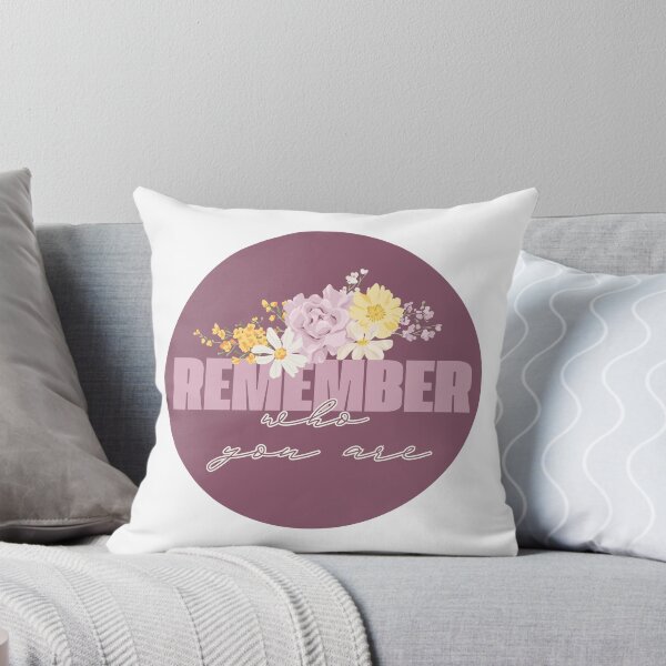 Item preview, Remember Who You Are Floral Motivational Quote designed and sold by PavlinaBFDesign.