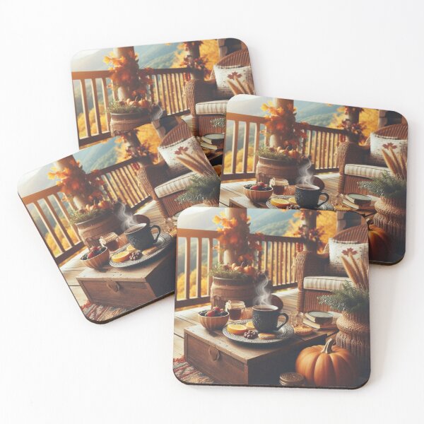 Item preview, Fall morning with tea designed and sold by Jennifer McBride.