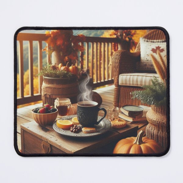 Item preview, Fall morning with tea designed and sold by Jennifer McBride.