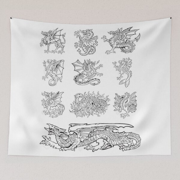 Item preview, The Dragons of the World designed and sold by PatronesKawai.