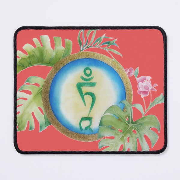 Item preview, Tam root syllable of the female Buddha Tara watercolor painting designed and sold by Yarlseri.