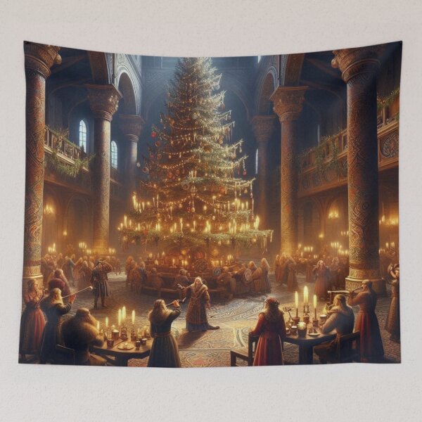 Item preview, Great tree in the Nordic Hall designed and sold by Jennifer McBride.