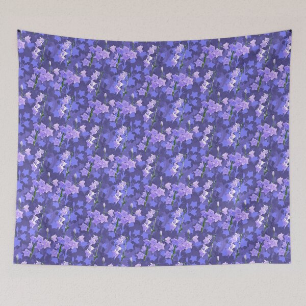 Item preview, Sunlit Balloon Flower Stems Half Drop Purple 534c90 designed and sold by Art in My Loft.