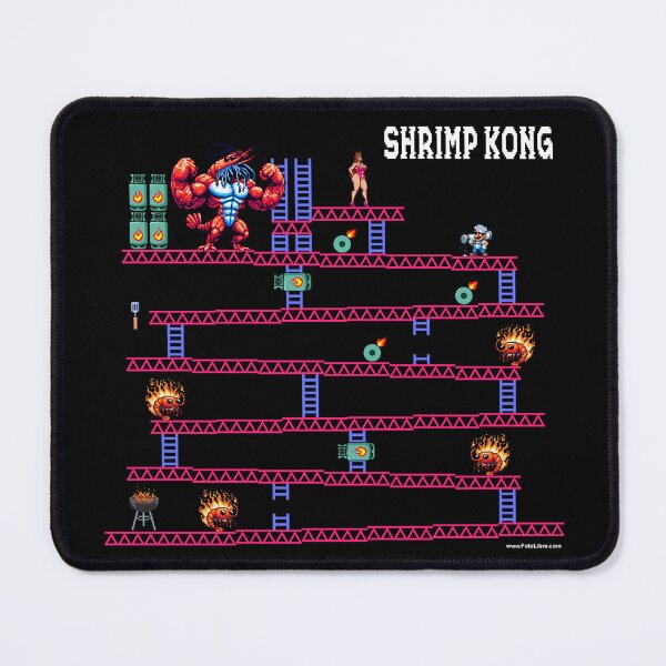 Item preview, ShrimpKong Crazy Gamer designed and sold by FotoLibreStudio.